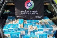 Carga de cigarros contrabandeados é apreendida após perseguição