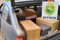 Veículo carregado com vinhos e papel seda de origem argentina é apreendido pelo BPFron