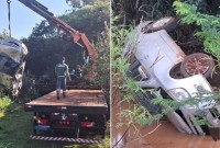 𝗩𝗲í𝗰𝘂𝗹𝗼 𝘀𝗮𝗶 𝗱𝗮 𝗽𝗶𝘀𝘁𝗮 𝗲 𝗰𝗮𝗶 𝗲𝗺 𝗿𝗶𝗼 𝗻𝗮 𝗣𝗥-𝟭𝟴𝟬; 𝗰𝗼𝗻𝗱𝘂𝘁𝗼𝗿 𝘃𝗼𝗹𝘁𝗮𝘃𝗮 𝗱𝗼 𝗵𝗼𝘀𝗽𝗶𝘁𝗮𝗹 𝗰𝗼𝗺 𝗼 𝗮𝘃ô