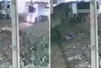 Câmera flagra roubo de carga avaliada em R$ 900 mil em posto de combustíveis, no Paraná