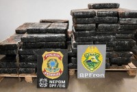 Mais de 1,1 tonelada de maconha é apreendida em ação conjunta do BPFRON e Polícia Federal
