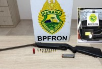 Homem é preso com arma, munições e veículo carregado com vinhos argentinos