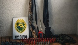 Polícia Militar prende dois homens por caça ilegal em área rural