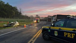 Duas pessoas morrem após colisão frontal na BR-373