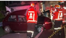 Colisão entre carro e caminhão mata uma pessoa na BR-376, no Paraná