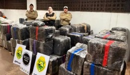 Caminhoneiro é preso com mais de 4 toneladas de drogas durante abordagem na BR-277