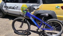 Polícia Militar prende autor e recupera bicicleta furtada