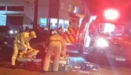 Colisão entre carro e motocicleta mobiliza equipe do SIATE