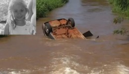 Criança de 3 anos resgatada por motoboy após carro cair em rio morre no hospital