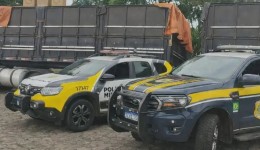 Carreta com 480 mil maços de cigarros contrabandeados é apreendida em União da Vitória