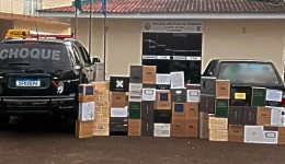 CHOQUE e Receita Federal apreendem 58 caixas de vinho argentino