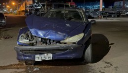 Acidente entre dois veículos no bairro Industrial em Francisco Beltrão
