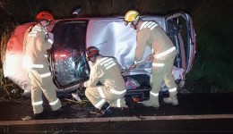 Colisão deixa mulher ferida entre Coronel Vivida e Chopinzinho