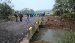 Parceria entre Beltrão e Flor da Serra viabiliza nova ponte no interior