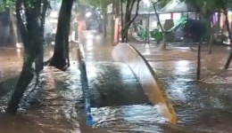 Chuva intensa provoca alagamentos na Expobel e exige mobilização da organização