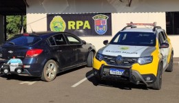 Polícia Militar recupera carro roubado do Rio Grande do Sul