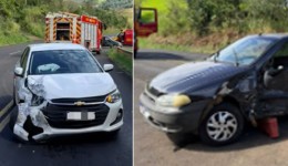 Casal de Francisco Beltrão se envolve em acidente de trânsito na PR-562 em Coronel Vivida