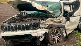 Acidente na BR-153 deixa uma vítima fatal e três feridos