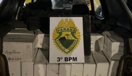 Polícia Militar apreende veículo carregado com vinho contrabandeado