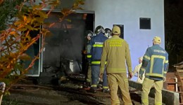Incêndio destrói completamente residência no distrito de Nova Concórdia