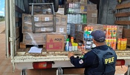 PRF flagra transporte irregular de alimentos com produtos perigosos na BR-163
