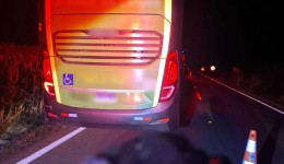 Homem morre atropelado por ônibus na PR-484