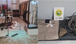 Homem é preso em flagrante após furto a loja no centro