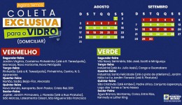 Prefeitura divulga cronograma de coleta de vidros; veja quando será em seu bairro