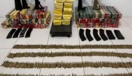 BOPE apreende 91 kg de drogas e arsenal com fuzil e lançador de granada em SC