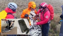 Montanhista brasileiro sofre queimaduras graves após ser atingido por raio durante trilha
