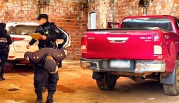Polícia argentina apreende duas caminhonetes roubadas no Brasil em operação na fronteira