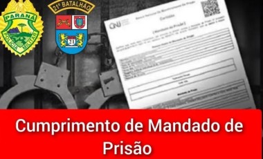 Homem condenado a mais de 22 anos de prisão é capturado pela PM