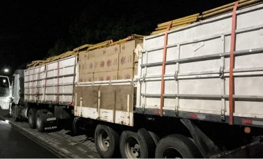 ROTAM apreende carga de cigarros contrabandeados