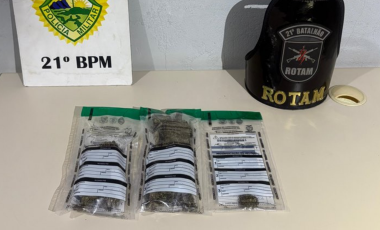 ROTAM prende dupla por tráfico de drogas