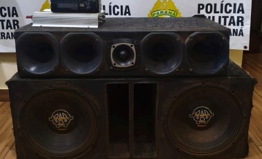 PM apreende som automotivo após denúncia de perturbação do sossego