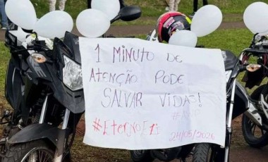 Motociata em memória de Eliezer reúne participantes e recebe escolta do GOTRAN