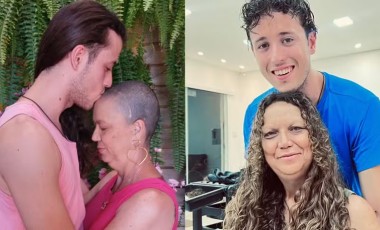 Filho deixa cabelo crescer por quatro anos para doar à mãe que está em tratamento contra um câncer, no PR
