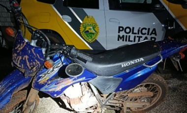 Motocicleta furtada em Chapecó é recuperada pela Polícia Militar