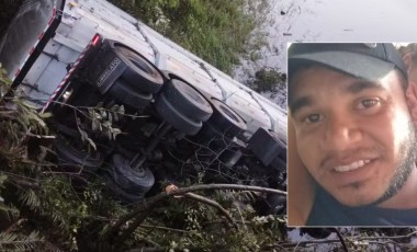 Motorista de caminhão que caiu em represa na BR-376 é identificado