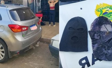 Três pessoas são presas após assalto à mão armada e família feita refém em Maravilha