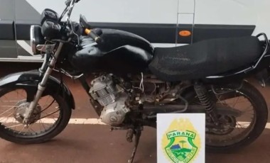 Adolescente de 17 anos é flagrado pilotando motocicleta irregular
