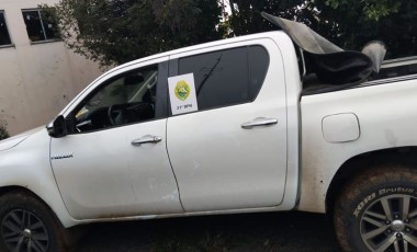Menores são apreendidos com caminhonete furtada que seria levada para a Argentina
