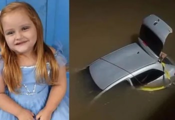 Criança de 6 anos morre após carro da família cair de ponte no Paraná