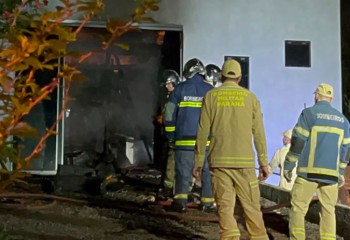 Incêndio destrói completamente residência no distrito de Nova Concórdia