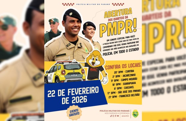 Polícia Militar do Paraná abre quartéis para visitação pública no dia 22 de fevereiro