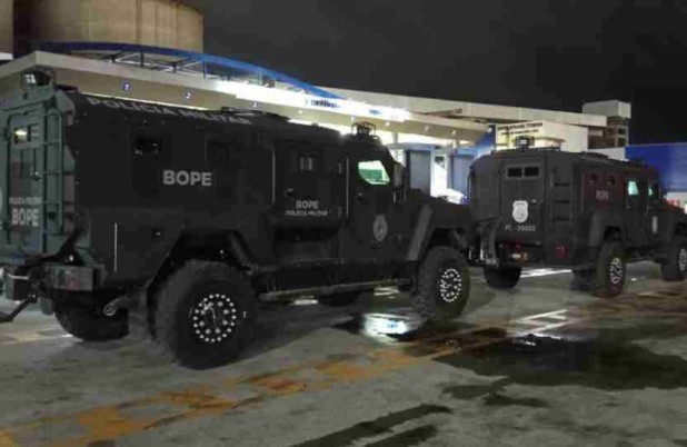 Chegada de blindados reforça estrutura das forças de segurança