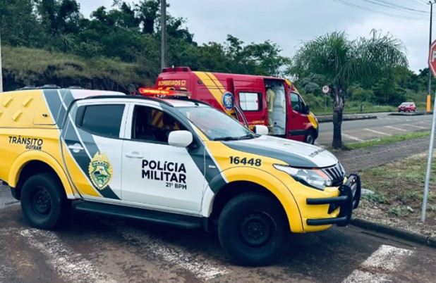 Motociclista fica ferida em colisão no Bairro Alto da Júlio