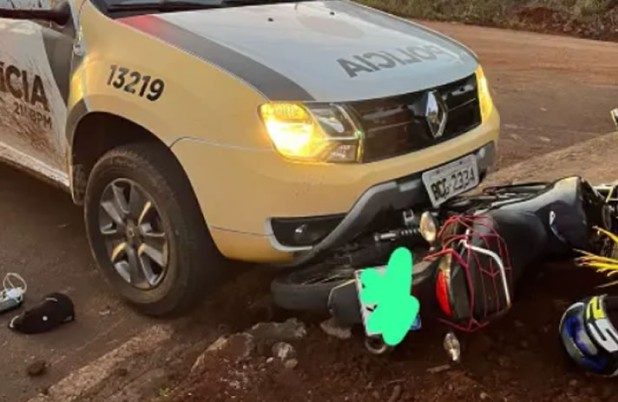 Motociclista sem CNH é detido após fuga e perseguição policial