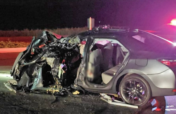 Motorista fica ferido após colisão entre carro e caminhão na serra da Maria Preta