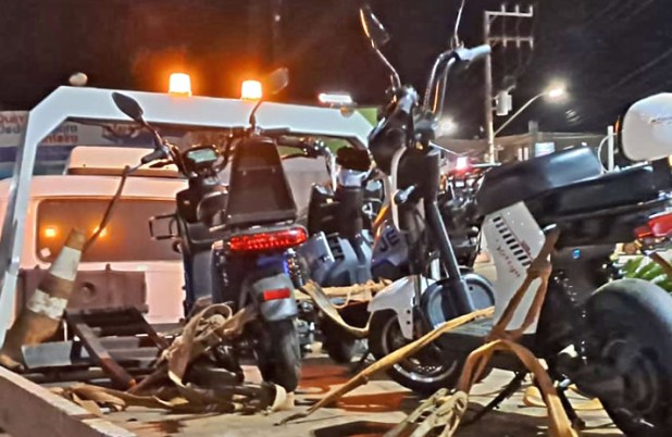 Polícia Militar apreende três veículos elétricos modificados conduzidos por adolescentes
